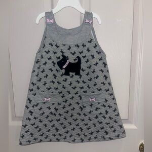 4T Girls Scottie Dog Jumper Dress